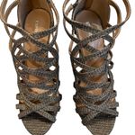 EXPRESS Metallic Strappy Stiletto Heels, Sz 8 Photo 4