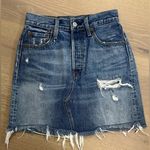 Levi's Levi’s Distressed Denim Mini Skirt Photo 0