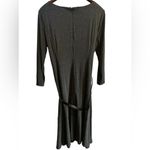 Anne Klein size 14 charcoal dress with belt Photo 3