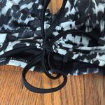 Bar III Bikinj Top Heat Wave Swimsuit Black White size Small NWT Photo 3