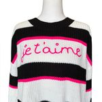 Torrid  Pullover Drop Shoulder Crew Neck Sweater Jet’aime Womens Size Medium NWT Photo 6