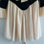 House Of CB Alana Black and Cream Long Sleeve Dress Photo 5