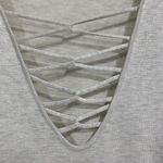 Torrid Size 0X US 12 L Sweater Dress Knit Oatmeal Lattice Strappy Skater V-neck Photo 3