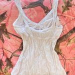 Aeropostale y2k vintage beaded white coquette milkmaid cami Photo 3