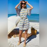 EMERSON FRY Basalie Mini Dress, Big Marigolds White Organic, XS Photo 2