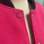 Good American Varsity Jacket XXS XS NEW Pink College Preppy Letterman $195 Photo 1