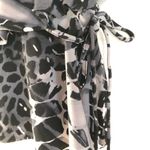 Aqua Green Tankini Top Tie Waist Small Black/White Photo 2