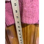 Tibi  Alpaca Wool Cropped Sweater Dusty Rose Knit Made in Peru Size S Photo 4