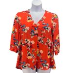 Rose + Olive Rose‎ And Olive Boho Blouse Red Large Photo 2