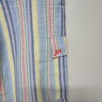 Damson Madder Women Sicily Cotton Linen Blend Stripe Rocket Cargo Trousers Sz 10 Photo 2