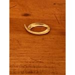 Monet Vintage 1980s Signed Gold Tone Swirl Textured Brooch Chic Sophistication Photo 6