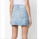 Frame Le Mini Skirt High Waist A-Line Womens 24 Distressed Denim Photo 7
