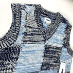 Obey Mira Sweater Knit Vest Academy Navy Multi XS NWT Photo 9