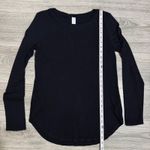 Old Navy Luxe Black Long Sleeve Crew Neck Tunic Top Womens Size M Photo 10