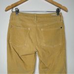 Pilcro and the Letterpress  Pale Yellow Zipper Ankle Stet Corduroy Pants Size 27 Photo 12