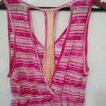 Fresh Brewed M Pink Striped Swim Coverup Tank Top Size M Photo 6