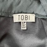 Tobi Slate Grey-Blue Lace Backless Maxi Dress Photo 10