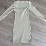 ZARA Long Sleeve Mint Green Form Fitting Mini Dress Photo 3