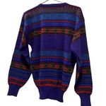 David Meister Meister vintage purple & red ski sweater. Size small. Photo 12