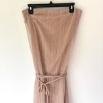 Petal and Pup  Farley Strapless Maxi Dress Rose Gold Stripe Metallic Party Formal Photo 6