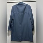 Vintage Classic Johnny Carson Lined Trench Coat Men's Size 36 R Blue Photo 2