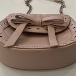 EXPRESS Pink Grommet Bow Crossbody Bag Purse Chain Photo 5