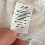 Talbots  White Linen Cotton Blend Wide Straight Leg Pants Womens Size 14 Photo 6