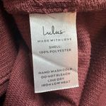 Lulus Refreshing Romance maroon corduroy slit-front midi skirt size S Photo 4