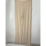 Boutique Pants Womens Size Large Tan Pearls Mesh Beach Swim Pull On Dance Pool Photo 2