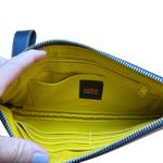 HOBO International Vida leather Wristlet Clutch Blue Wallet Bag Small Purse Photo 4