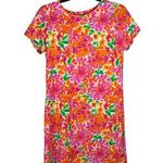 Jude Connally Bright Bold Floral Shift Dress Size XS Photo 0