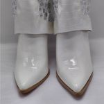 Lauren Lorraine  Hana Rhinestone Cowboy Boots White Western Glam Size 10 Cowgirl Photo 5
