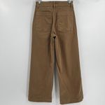 Everlane  The Utility Wide Leg Pants Women's Size 0 Brown Cropped Khaki Jeans Photo 5
