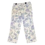 Chico's  Floral Print Cropped Pants Womens 4R Botanical Casual Everyday Boho Photo 1