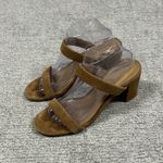 Soludos  Ines Sandals Womens 9.5 Suede Boho Festival Block Heels Slip On Walnut Photo 1