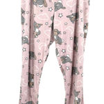 Disney  Size Large Pajama Pants Pink‎ Bambi Hopper Bunny Rabbit Sleepwear PJs Photo 0