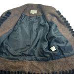 Alberto Makali  Mink 100% Real Fur Trim Tweed Blazer Jacket Photo 3
