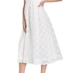 Lulus  Radiate Elegance Ivory‎ Floral Tulle Midi Dress Women Size XS NWT Photo 0