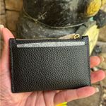 Kate Spade Authentic pebbled Leather knot snap bifold zip Card Holder Photo 4