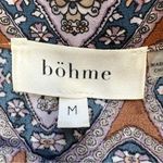 Bohme  Women’s Button Down Shirt Blouse Longsleeve Graphic Print Boho Camel M Photo 9