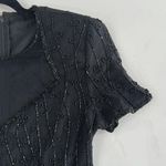Allyson Whitmore Black Vintage 80s Beaded/Sequins Dress 100% Silk Size M… Size M Photo 2