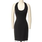 Nicole Miller  Strappy Open Back Little Black Dress SMALL VINTAGE 80's Photo 3