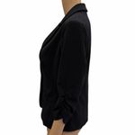 Eliza J  Black Ruched Sleeve Blazer Womens Small Petite Photo 3