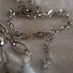 Chic Double Strand Silver Tone Shades of Blue Long Lobster Claw Clasp Necklace Photo 2