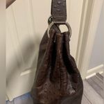 Furla Brown Textured Leather Hobo Bag Photo 3