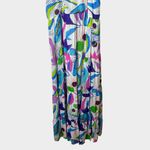 Oliphant Cotton Silk Tiered Maxi Dress Size Medium Multicolor Tassel Photo 7