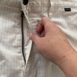 Hurley Retro shorts trousers plaid flat front pockets side/back Size 34 Photo 4