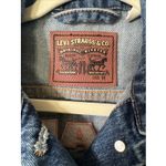 Levi's Denim Trucker Jean Jacket Coat Chicago Bears Football Women's Size M Photo 2