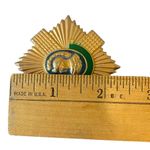 Vtg British Army The Royal Scots Infantry Regiment Pin Badge Blue Green Enamel Photo 2