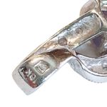 10K 10KT White Gold Trillion Cut Tanzanite Pendant Photo 3